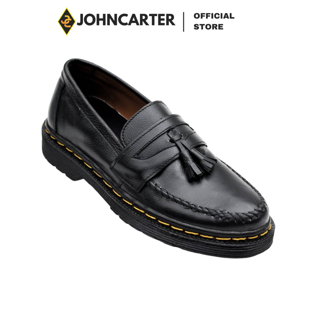 Johncarter Kenzo Sepatu Kerja Pria Terbaru Pantofel Hitam Kulit Asli