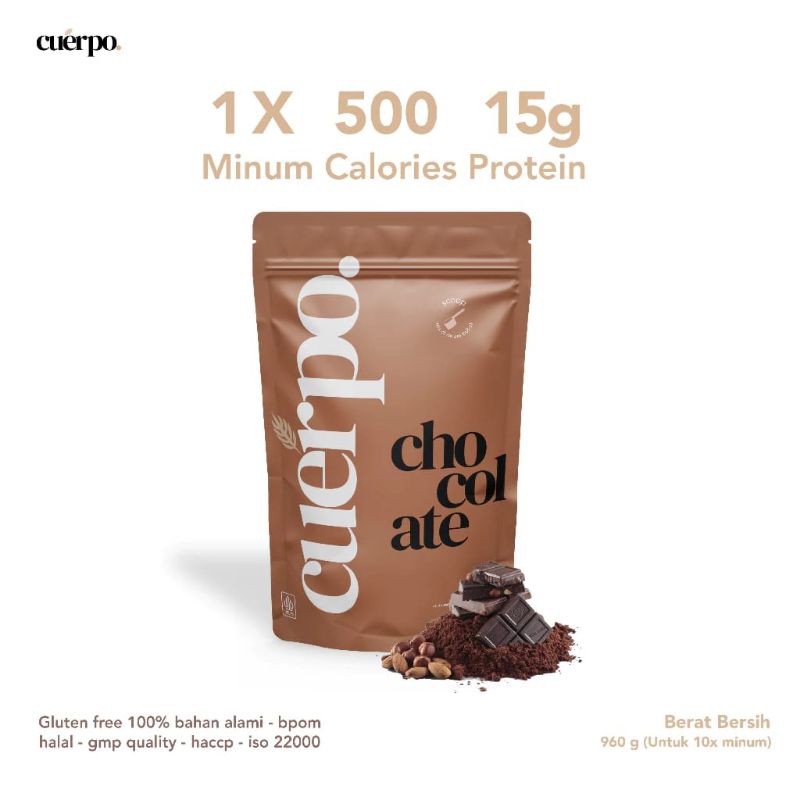 

Cuerpo Rasa Cokelat Susu Tinggi Kalori & Protein 960 Gram