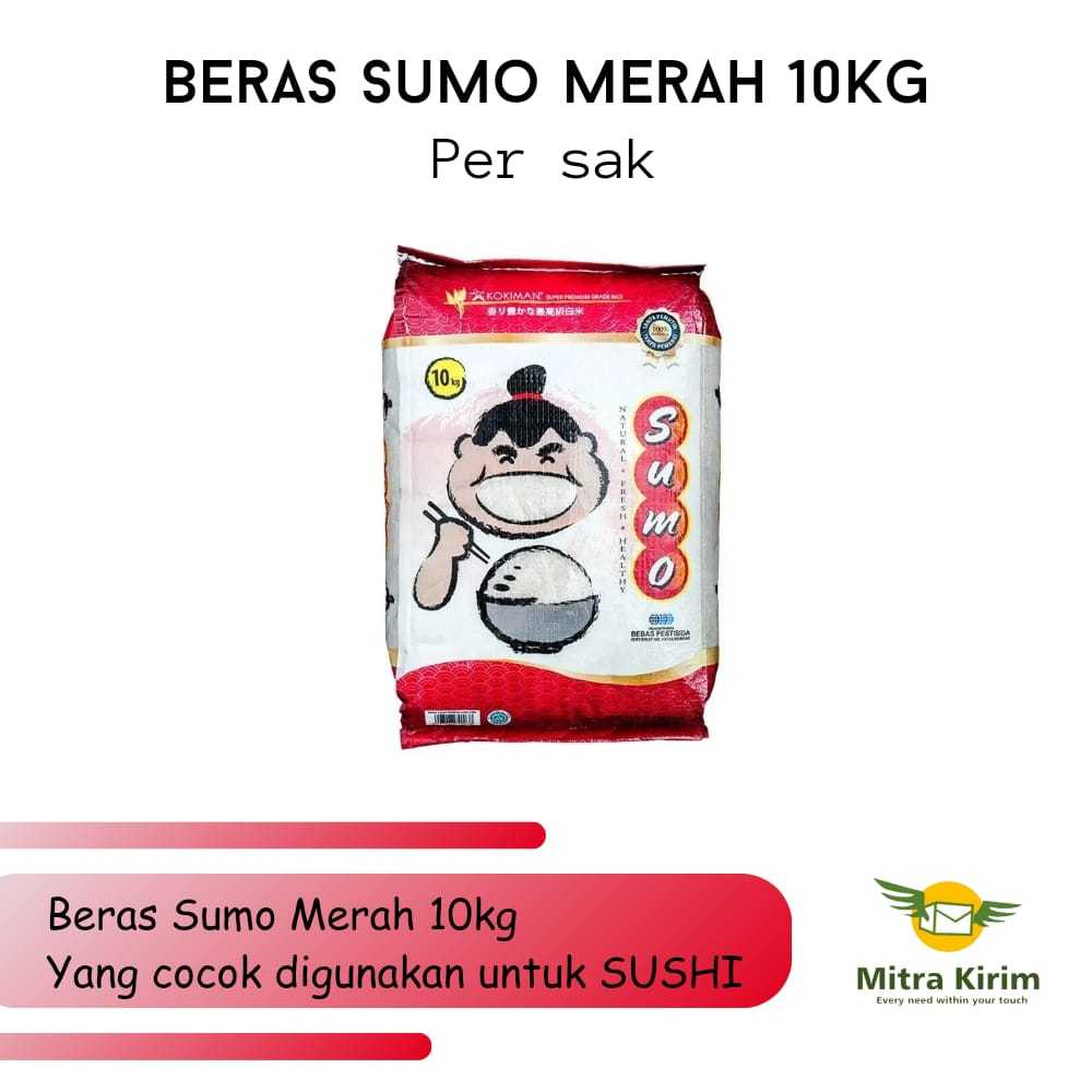 

Beras Sumo Merah 10 Kg Beras Pulen Khusus Sushi dan Nasi Goreng