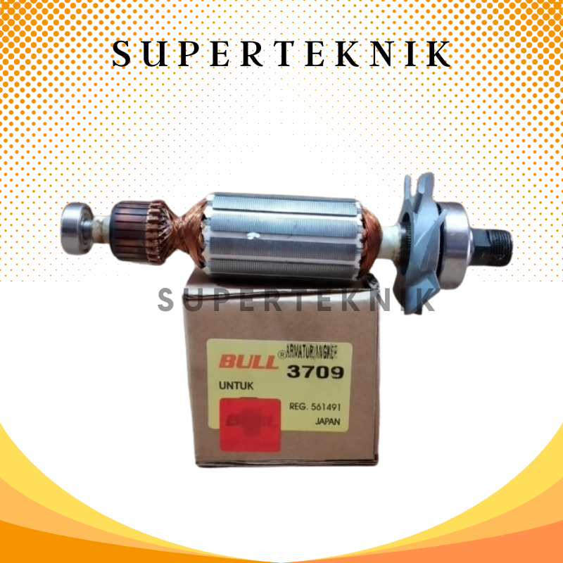 Bull Armature Angker Mesin Trimmer MAKITA 3709 / Armature Trimmer 3709 Bull / Armature Angker BULL 3