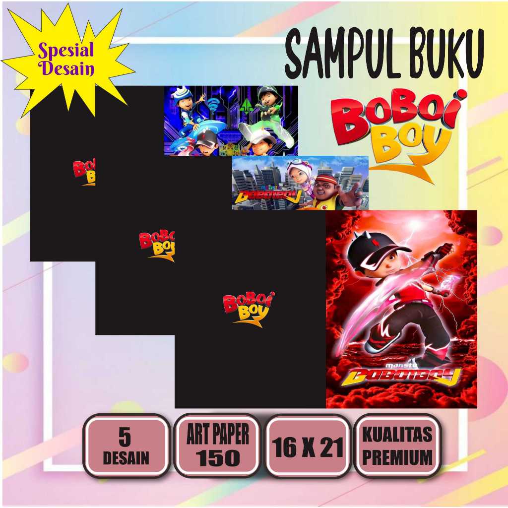 

(5pcs) SAMPUL BUKU BOBOBOY UNTUK BUKU SEKOLAH