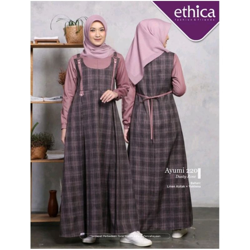 Gamis Ayumi by Ethica seri 220 Dusty Rose