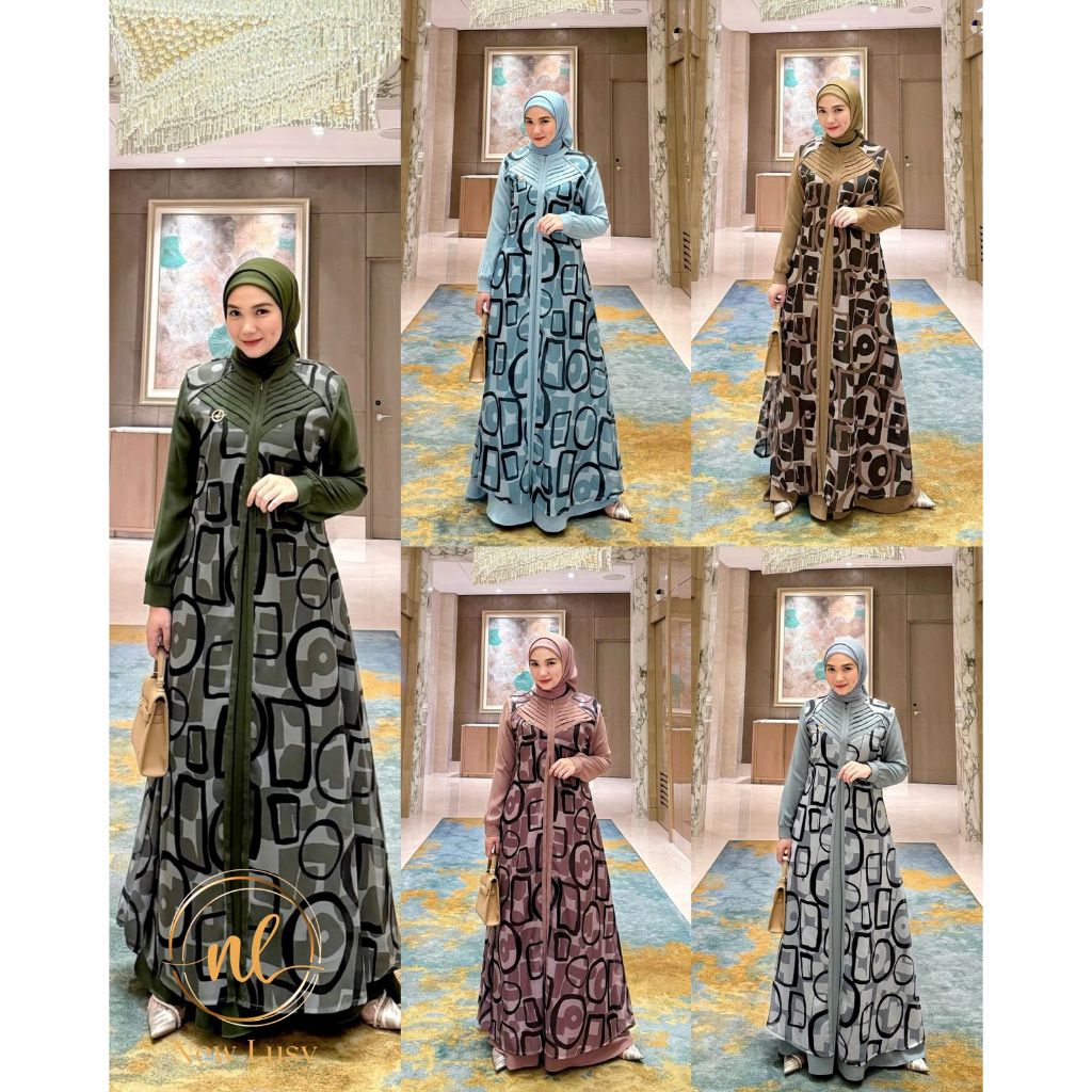 LuxuryFashion READY GAMIS DRESS WANITA RIVOLI VOL 2 BY NEW LUSY BEST SELLER