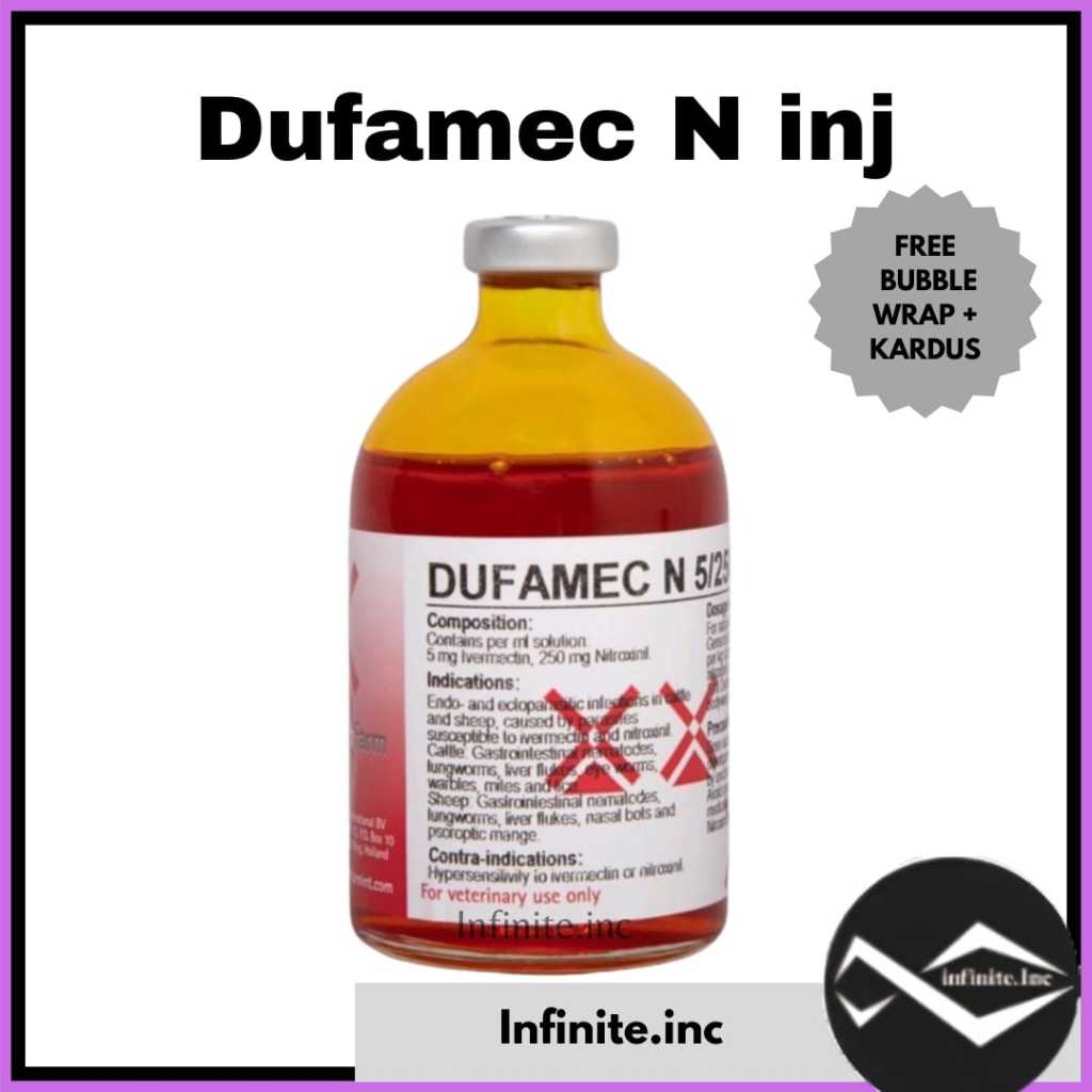 DUFAMEC N Injeksi 100 ml - Obat cacing hati 100ml Inject