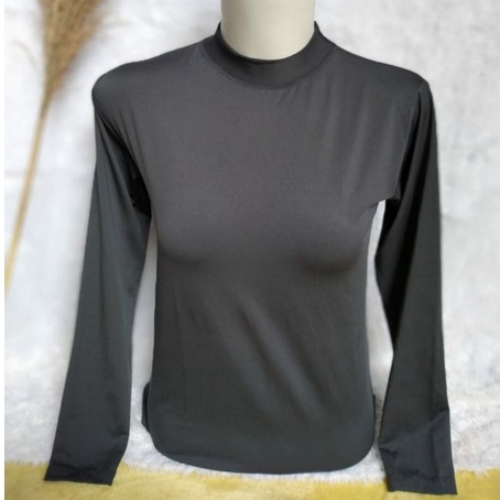 Manset Jumbo Wanita Muslim Hijab Daleman Baju Mangset Bahan Dingin dan Melar Warna ABU-ABU