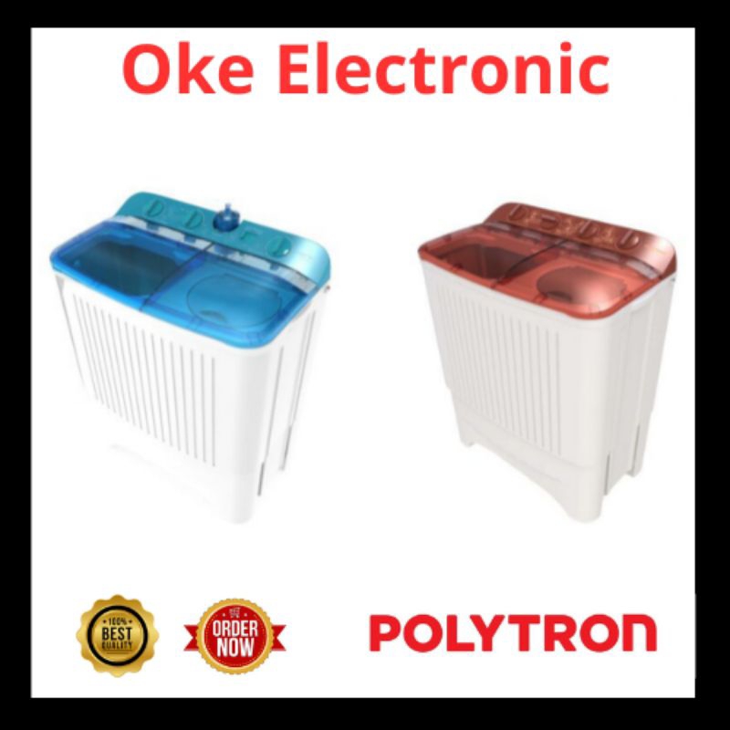 Mesin Cuci 2 Tabung 7KG Filter POLYTRON - PWM7072