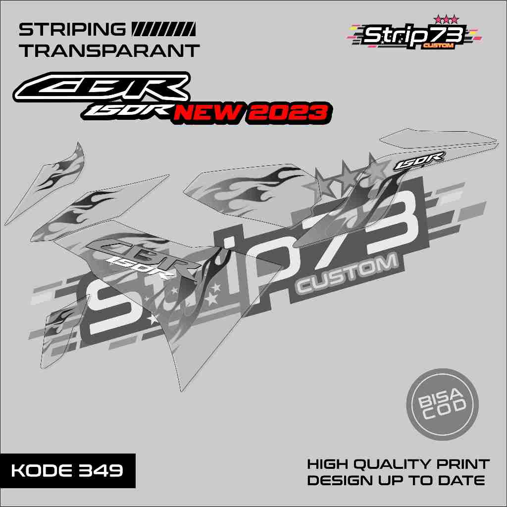 349 STRIPING TRANSPARAN CBR 150R NEW 2023 - STRIPING TRANSPARAN CBR 150R NEW 2023 PREMIUM