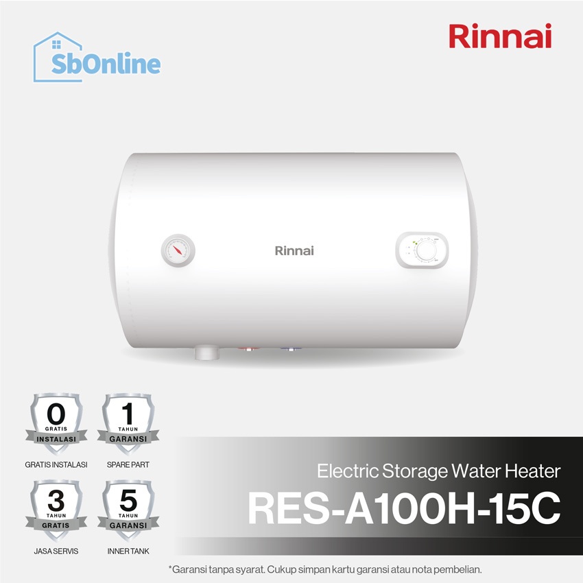 WATER HEATER RINNAI RES A100H-15C / WATER HEATER RINNAI RES-A100V-15C