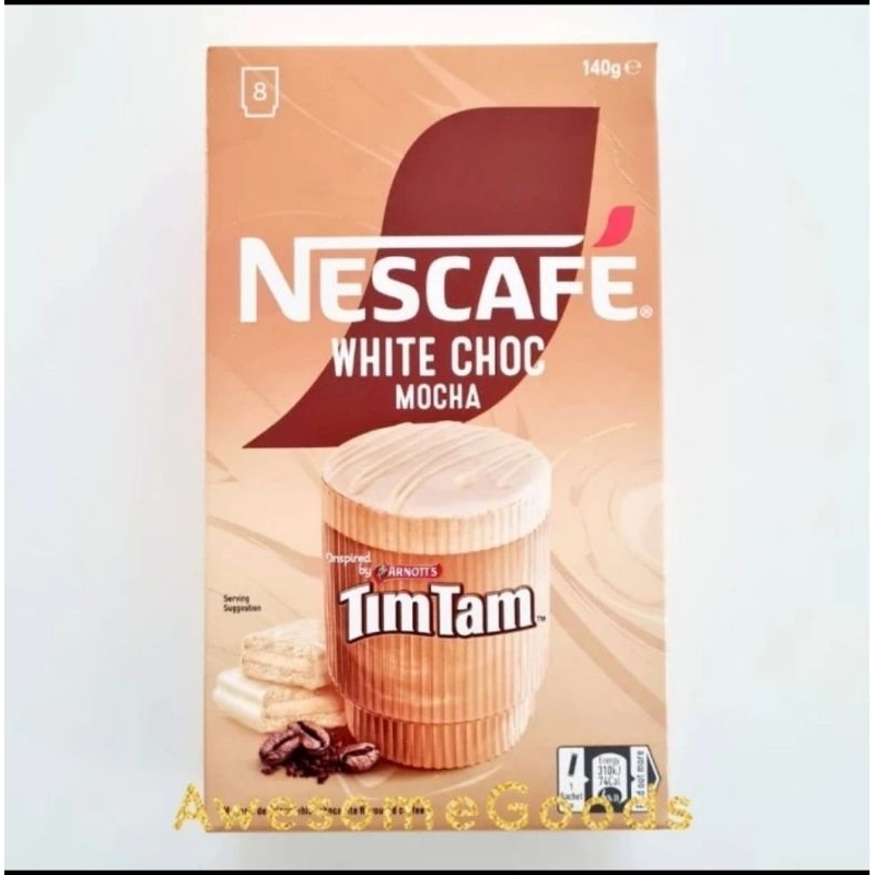 

Nescafe Australia White Chocolate Mocha Tim Tam Coffee 8 Sachets
