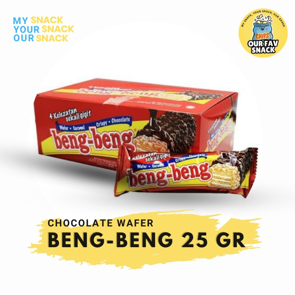 

Beng-Beng Wafer Kemasan 25 Gram Chocolate Wafer Caramel Crispy Chocolate