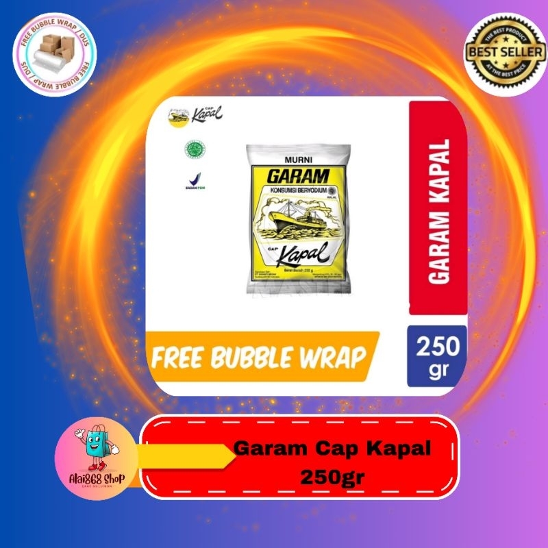 

Alai868 Garam Dapur Cap Kapal Beryodium 250gr ,100℅ ORI