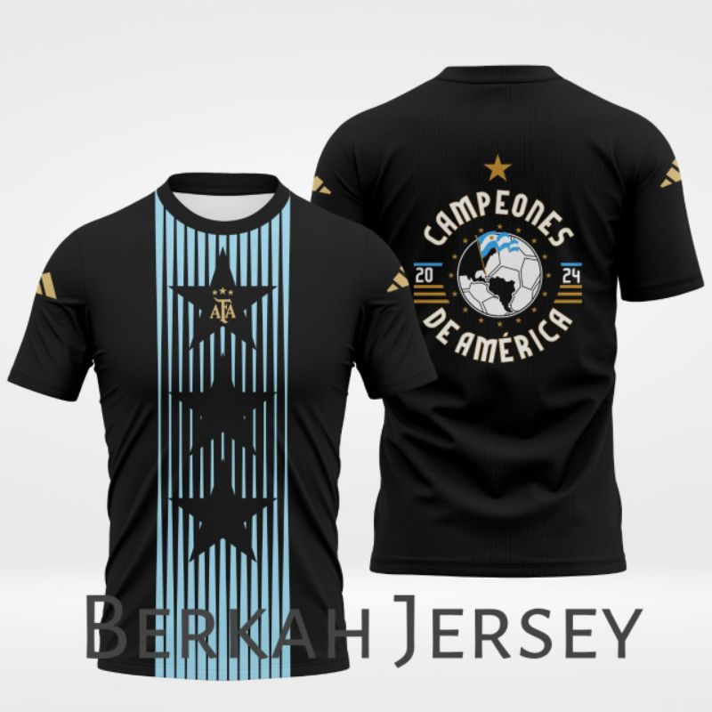 Jersey Argentina Prematch 2024 Campeones De America Fullprinting