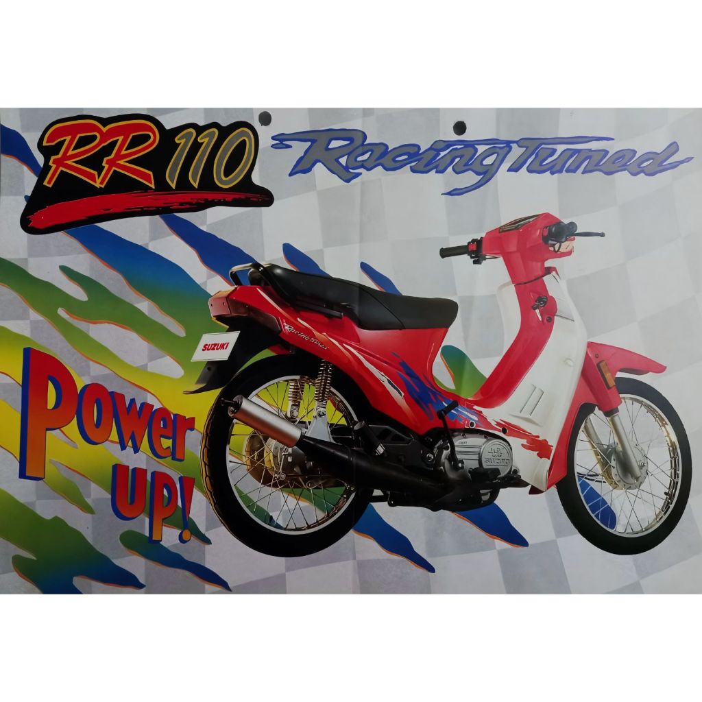Sticker List Striping Suzuki RR 110 Racing Tuned ( Crystal 110  Malaysia) Rare Sticker
