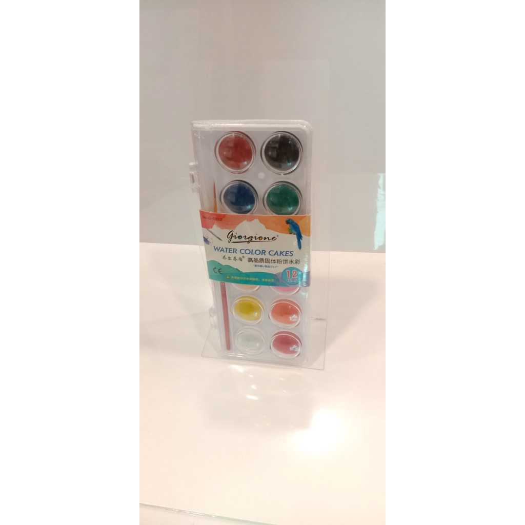 

Giorgione Solid Watercolor Paint Cat Air 12 Warna