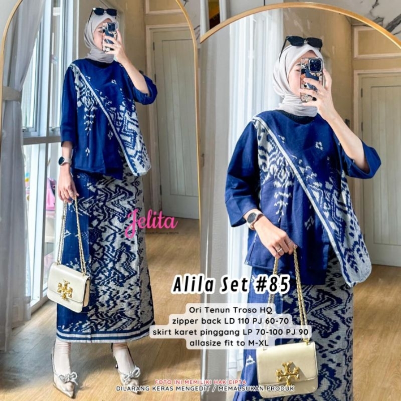 COD NEW 16 JUL | ALILA SET TENUN | ZEAA SET TENUN TROSO ORI MARITZA LABEL setelan wanita bahan tenun