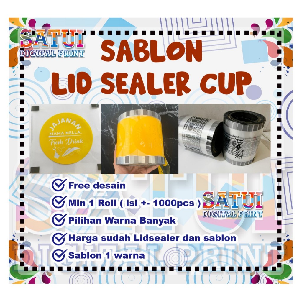 SABLON LID SEALER CUP CUSTOME
