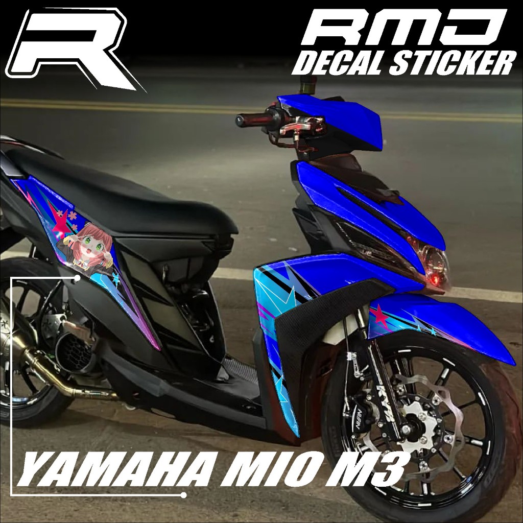 Decal Mio M3 Full Body - Stiker Motor Yamaha Mio M3 Terbaru Variasi ANIME ANYA SPY X