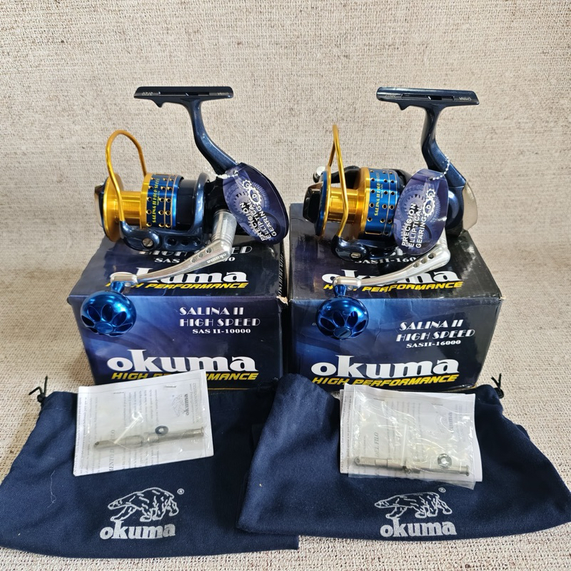 Reel Okuma salina II HIGH SPEED SASII 10000 & 16000 (LAUT)