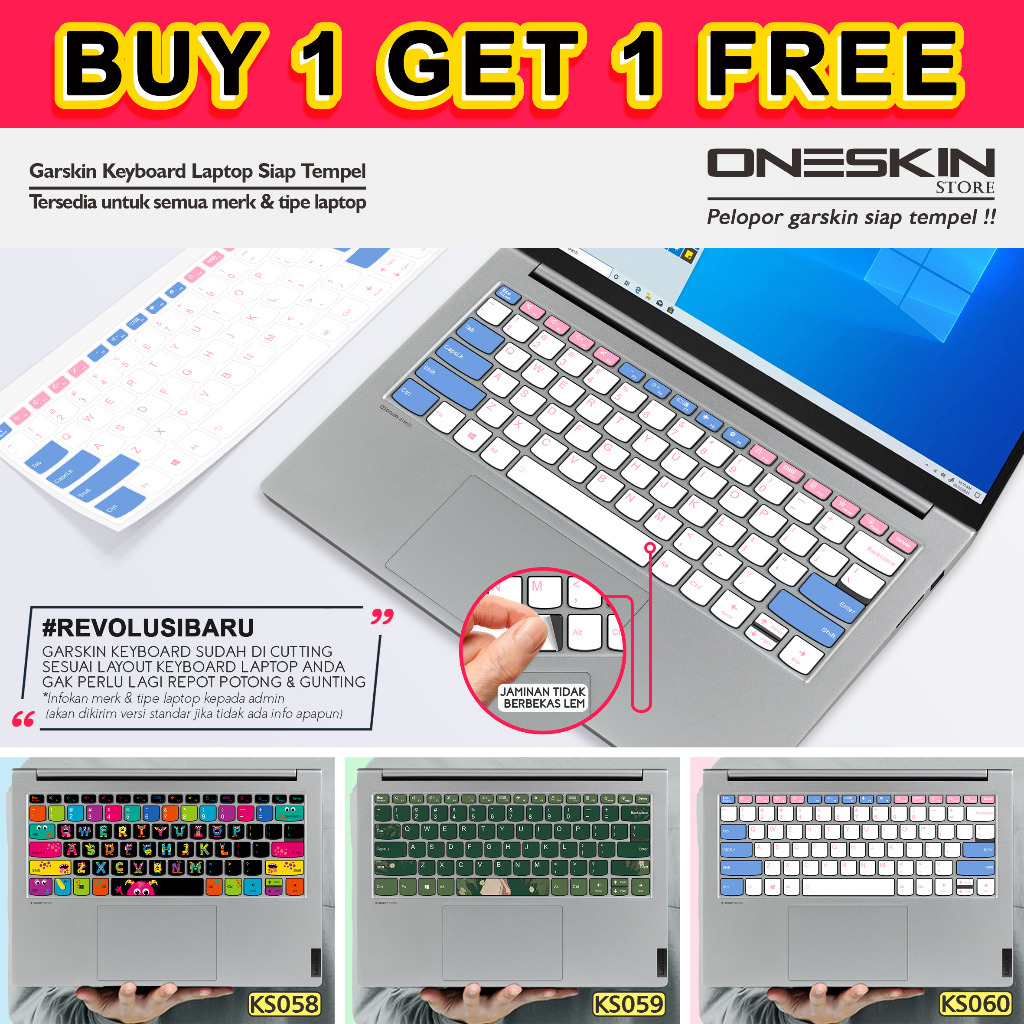 Garskin Stiker Sticker keyboard laptop Msi gambar custom katalog 60