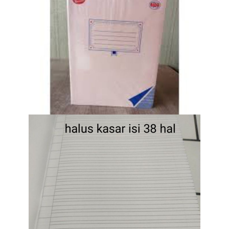 

Buku tulis halus kasar sidu 38 hal garis tiga