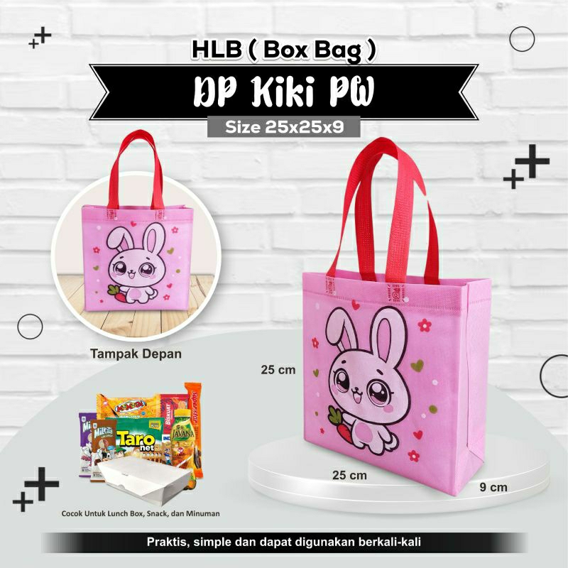 

GOODIEBAG TAS SOUVENIR ULANG TAHUN SIZE 25X25X9 CM HAMPERS TAS MOTIF LUCU ULANG TAHUN ANAK