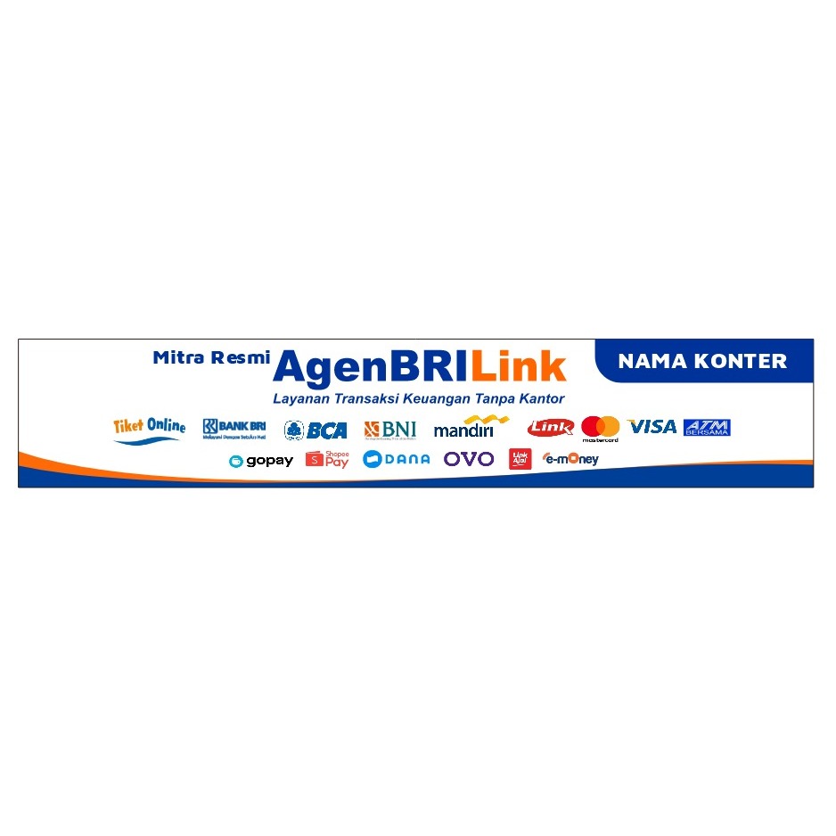 

STIKER VINYL MITRA RESMI AGEN BRILINK MODEL 1 ( CUSTOM NAMA KONTER )