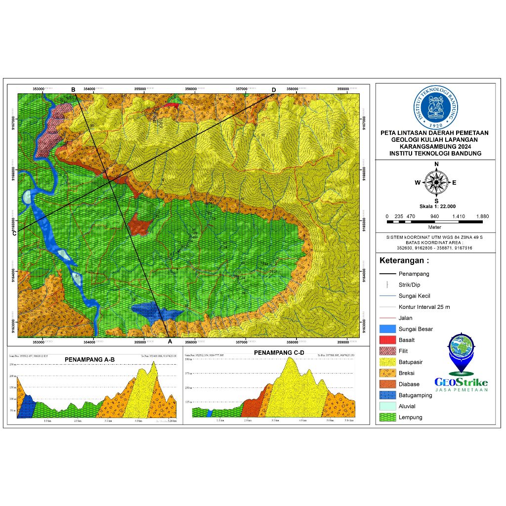 Peta Geologi Penelitian