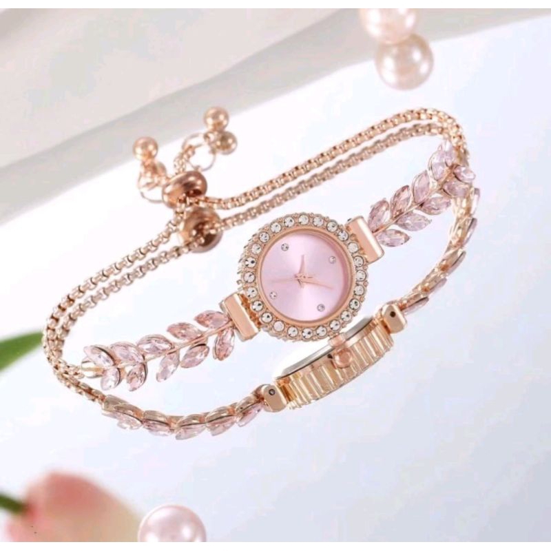 jam tangan wanita model terbaru tali serut jam tangan cewe serut rantai