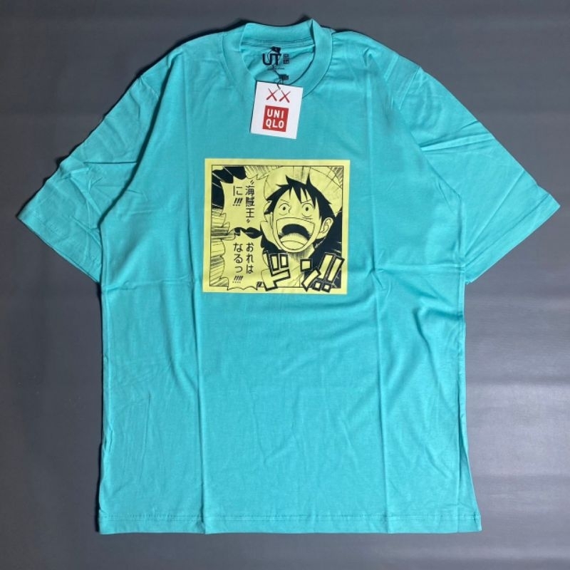 KAOS UNIQLO X KAWS ONE PIECE LUFFY EDITION BLUE