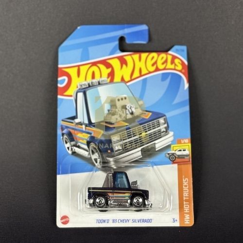 Hotwheels - Tooned '83 Chevy Silverado - Biru