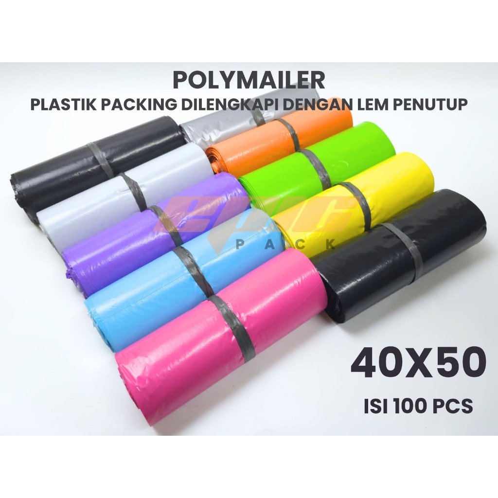 

D3v!! PolyMailer 40x50 Cm Hitam Dan Warna Glossy 100pcs