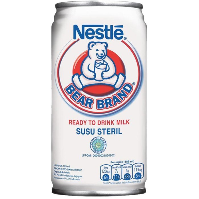 

nestle bear brand susu beruang steril 189 ml