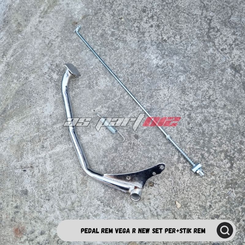 PEDAL REM BELAKANG VEGA R NEW SET PER DAN TIANG REM