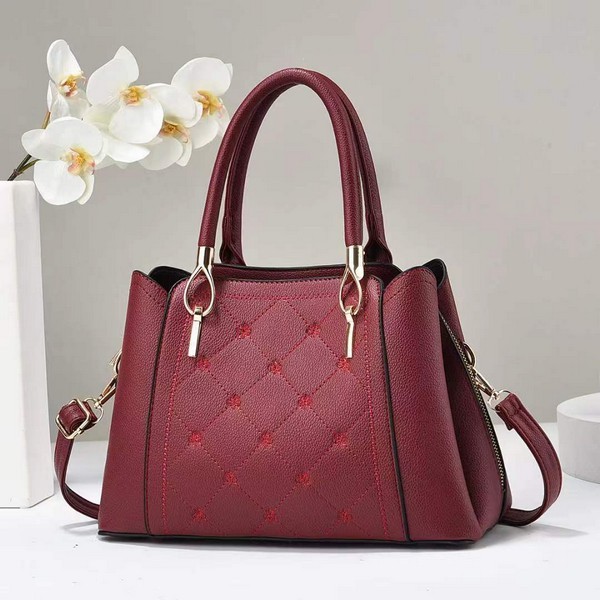 Tas Kerja Wanita 9319 TAs Jalan Jalan Tas Nongkrong Import Murahh Hiasan Bunga Anggrek Yans Collecti