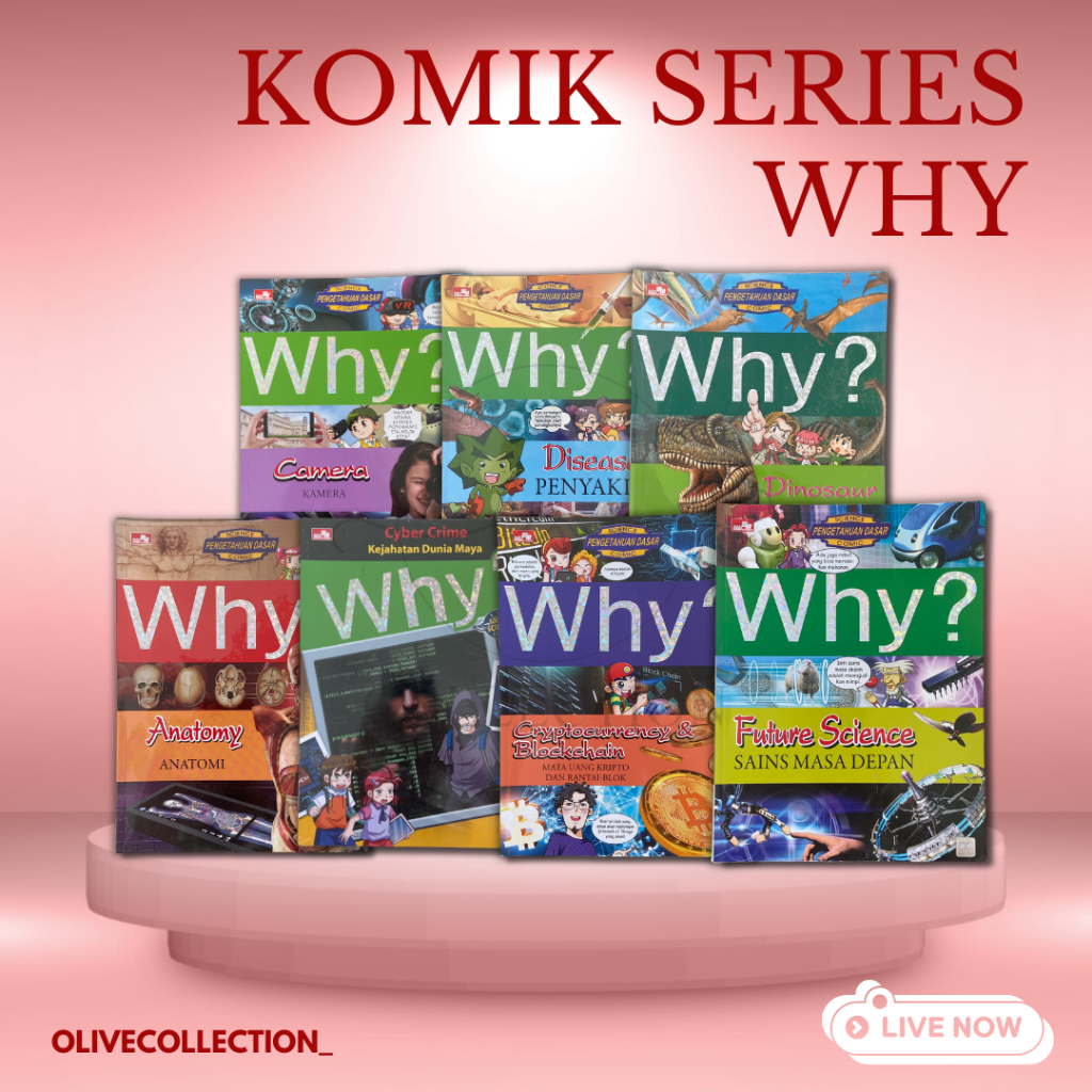 BUKU WHY SERIES ORIGINAL / KOMIK BUKU WHY KRIPTO & RANTAI BLOK