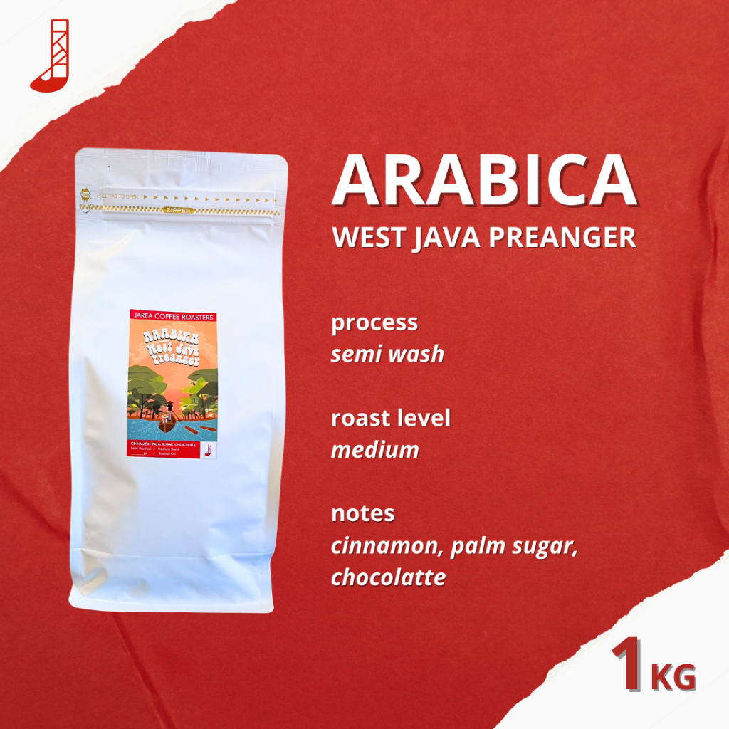 

Kopi Arabika Java Preanger 1kg | Semi Wash Premium Roasted Coffee