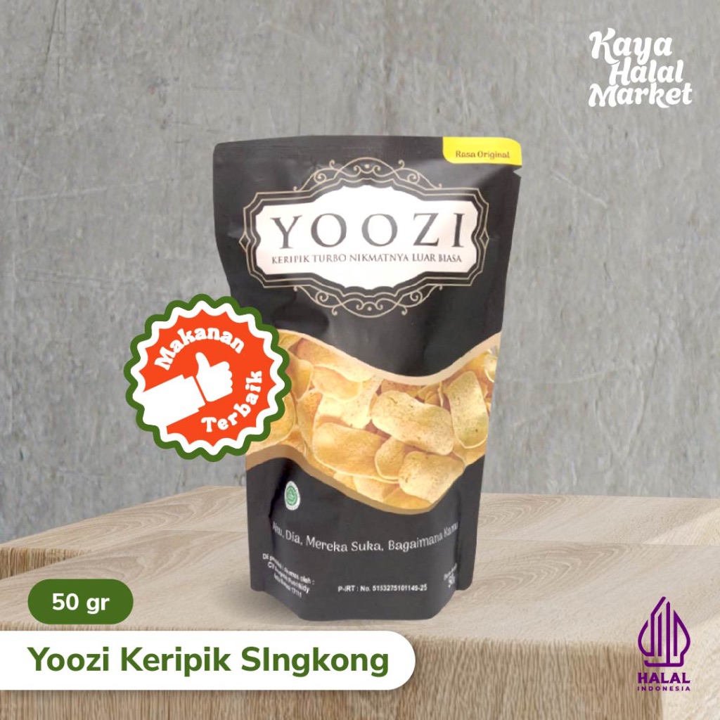 Yoozi Keripik Singkong Turbo NIkmat Luar Biasa Kaya Halal Market