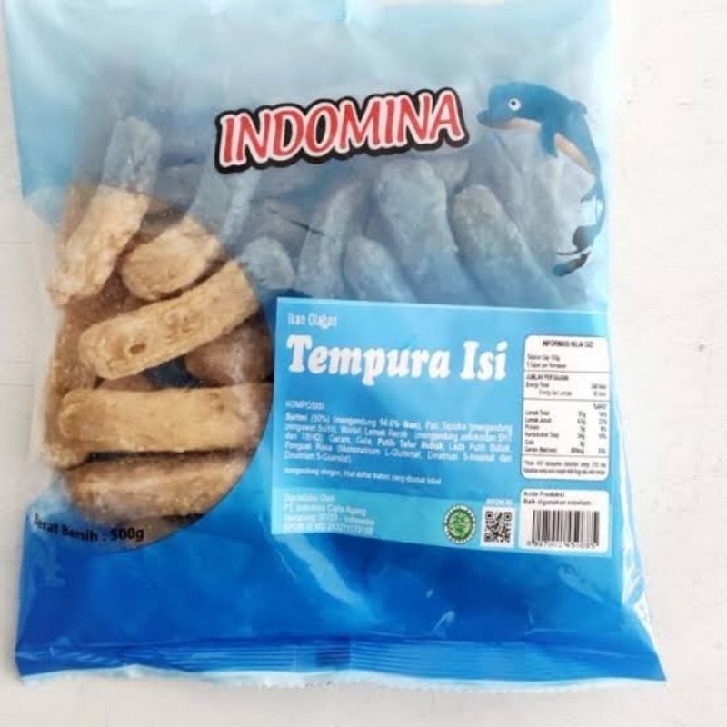 

Makanan Beku Ikan Olahan Indomina Tempura Isi 500g