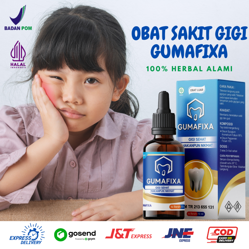 Obat Sakit Gigi Anak Paling Ampuh Gumafixa Herbal BPOM