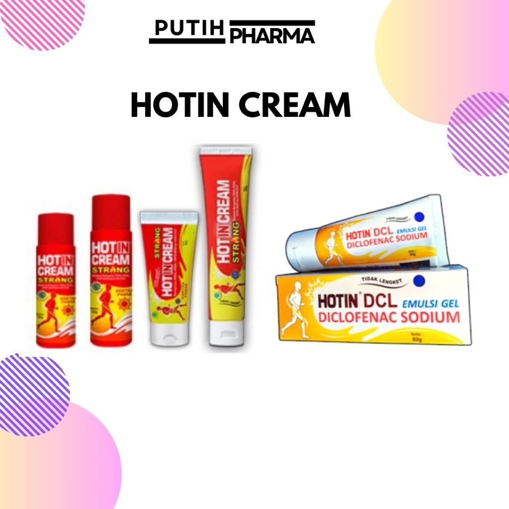Hot In Cream / Hot In DCL / Hot Cream Strong / Koyo | Mengatasi Pegal, Pegel, Nyeri Otot | Hotin Cre