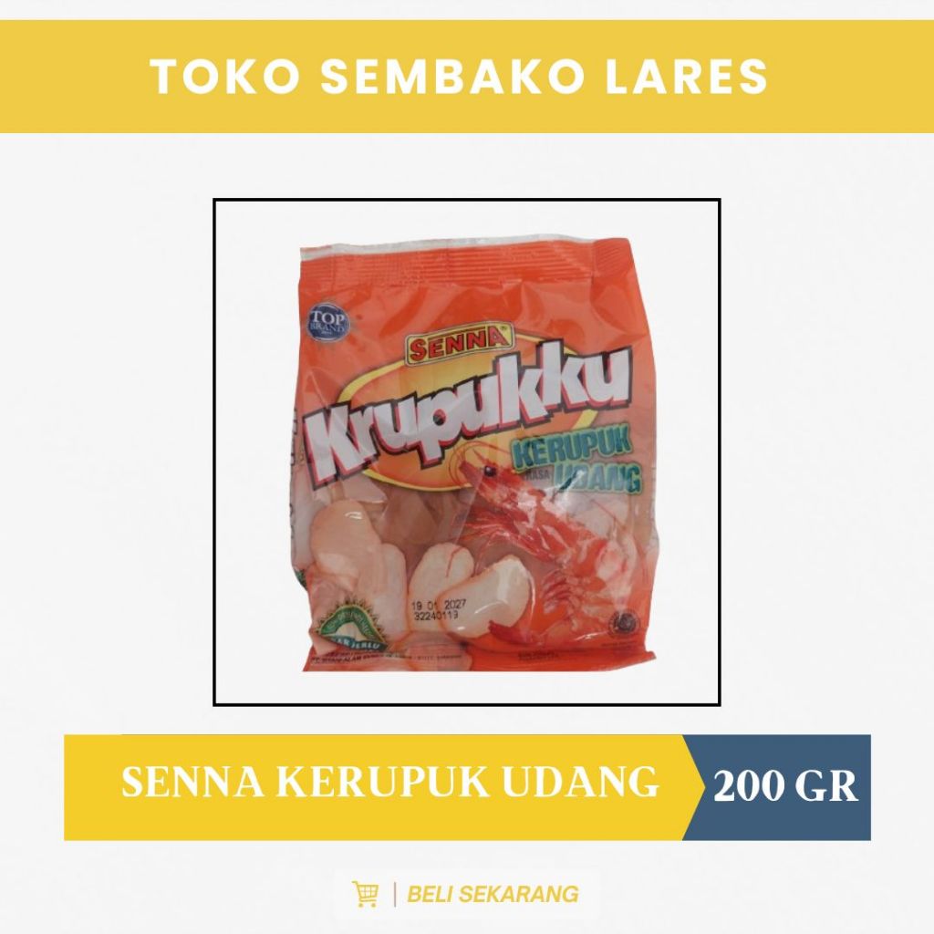 

Senna Krupukku Kerupuk Udang 200 gr