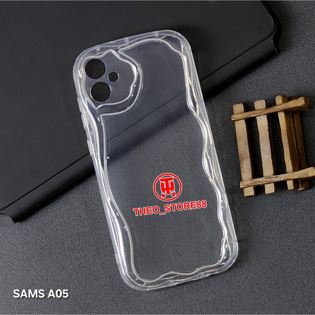 CASE SAMSUNG A05 SAMSUNG A05S SAMSUNG A12 SAMSUNG A13 4G SOFT CASE WAVY CLEAR CASE MELTING G01