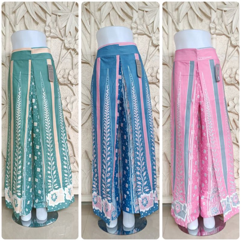 KODE R16H CELANA KULOT LAYER MOTIF CEMARA CELANA BATIK TUMPUK KERJA KANTORAN BAWAHAN KEBAYA CELANA P