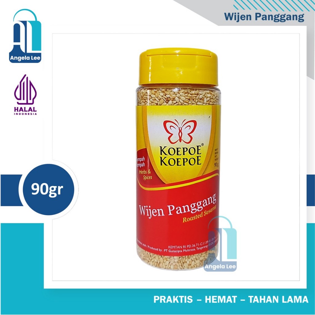 

Koepoe Koepoe Wijen Panggang Roasted Sesame Biji Wijen Halal 90gr