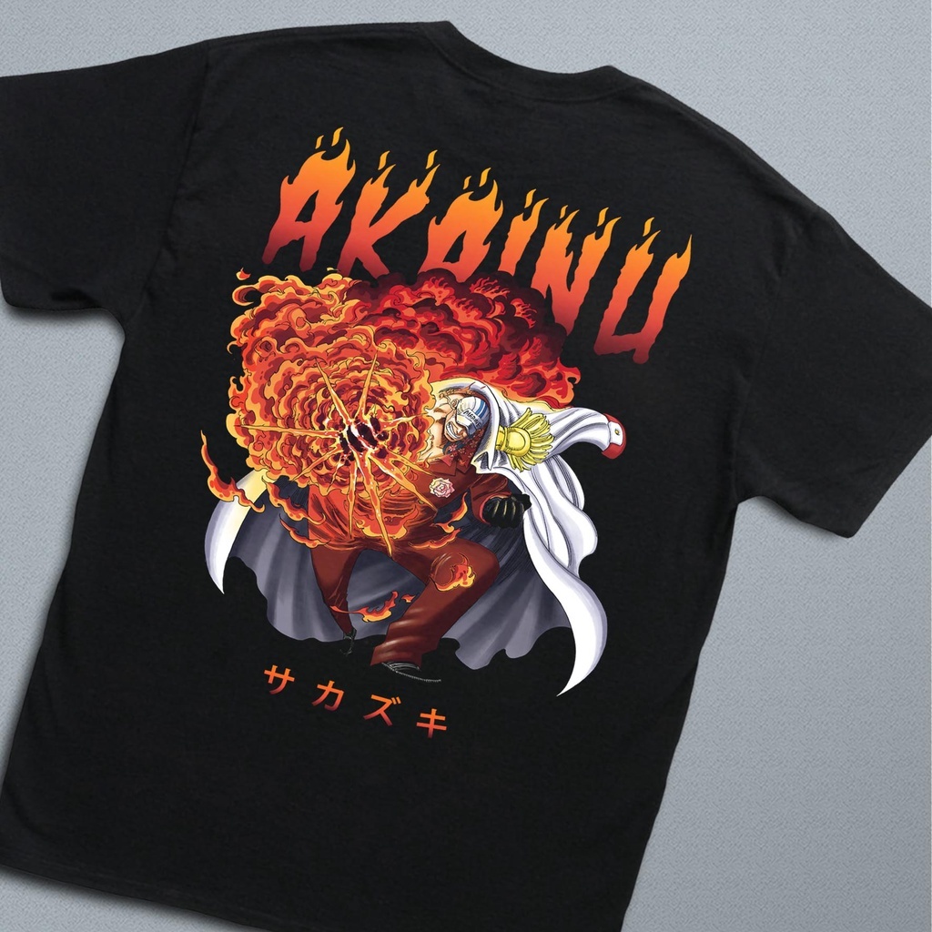 Kupakai Kaos Anime One Piece Admiral Akainu