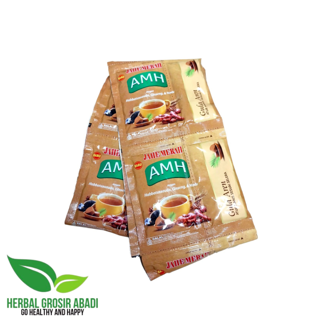 

Jahe Merah AMH Gula Aren Pisan | AMH Gula Aren Per Renceng 10 Sachet