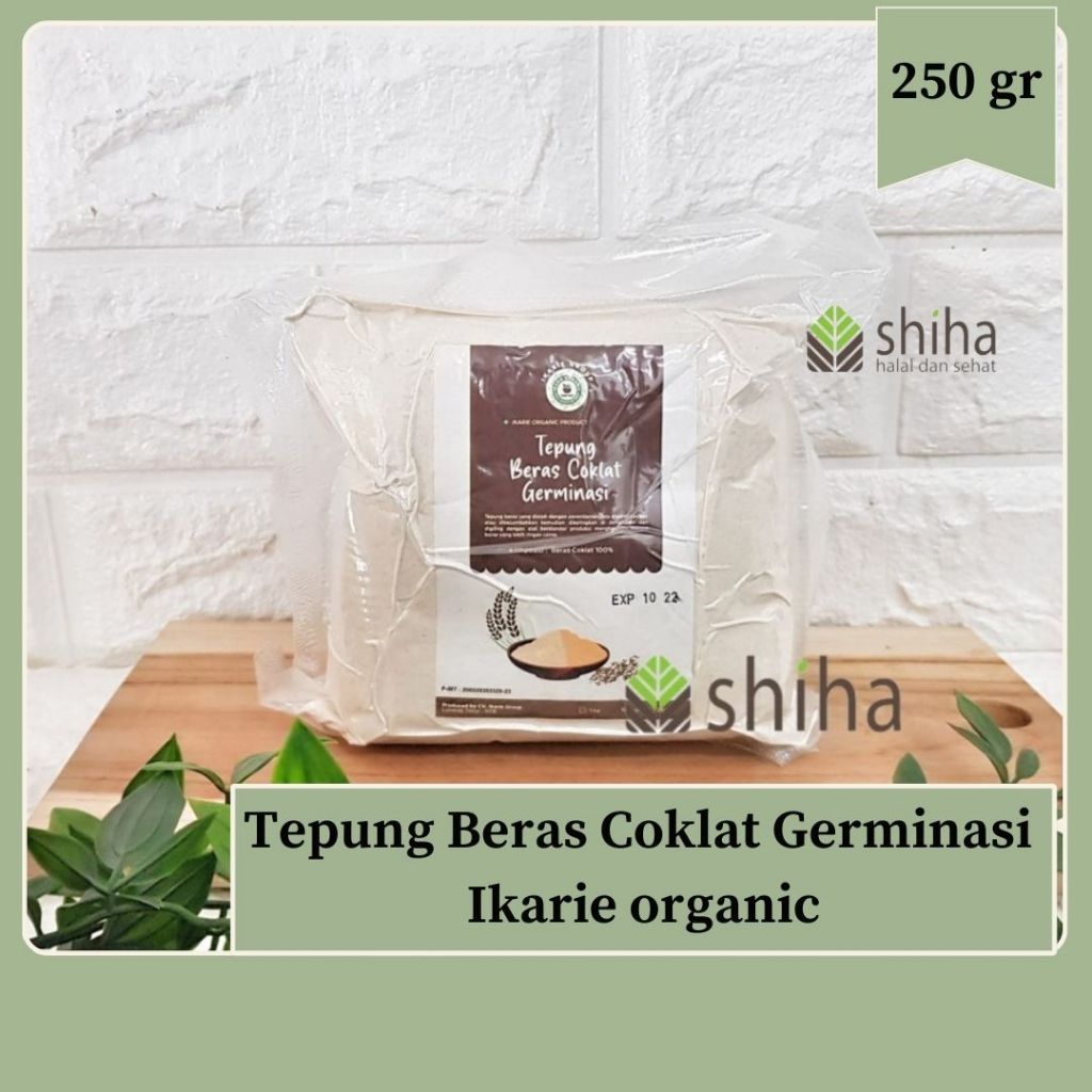 

Tepung Beras Coklat Germinasi 500gr Ikarie Organic