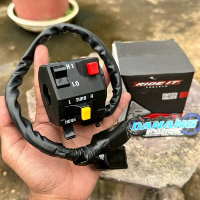 Holder Kiri Ninja + Hazard By Ride it Universal Semua Motor CB GL MEGAPRO TIGER NINJA R RR SS VIXION