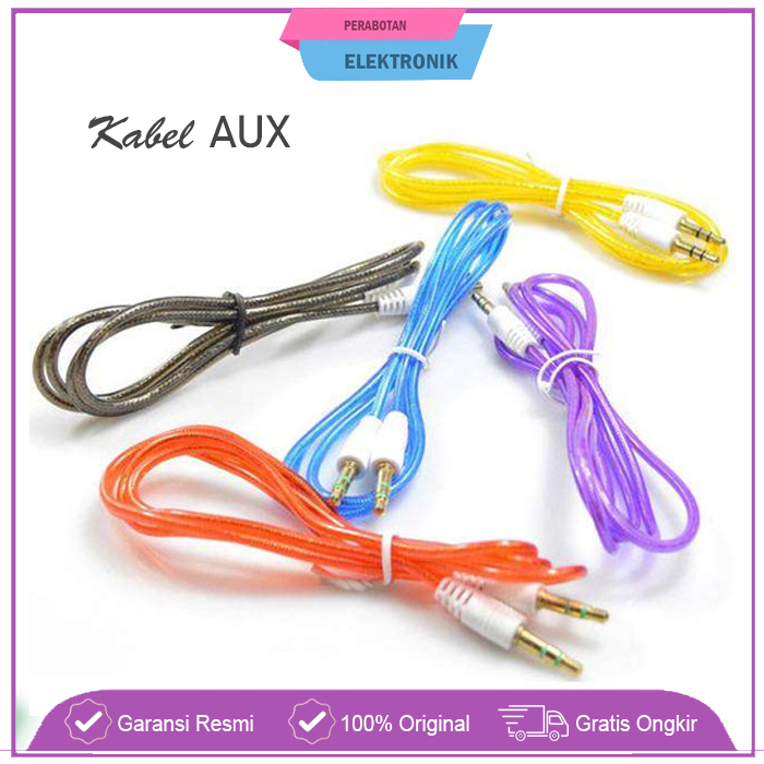 Kabel Aux Audio 1 in 1 Musik Salon ke HP Jek Speaker Konektor-Kabel audio speaker