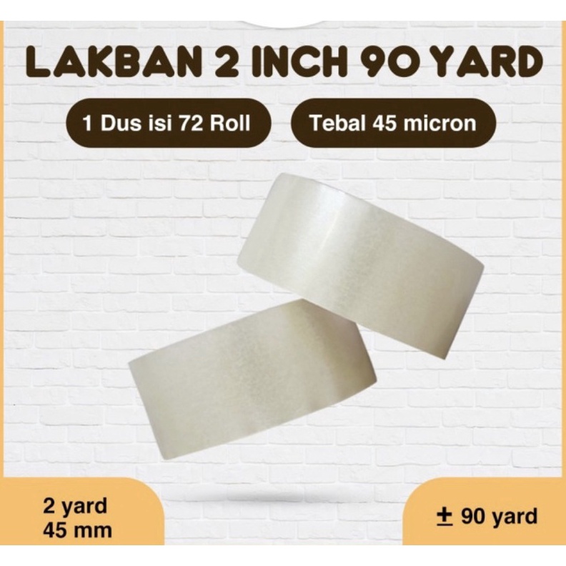 

NEW PROMO lakban bening super 2 inch x 9 yard 45mm x 9yard 7m